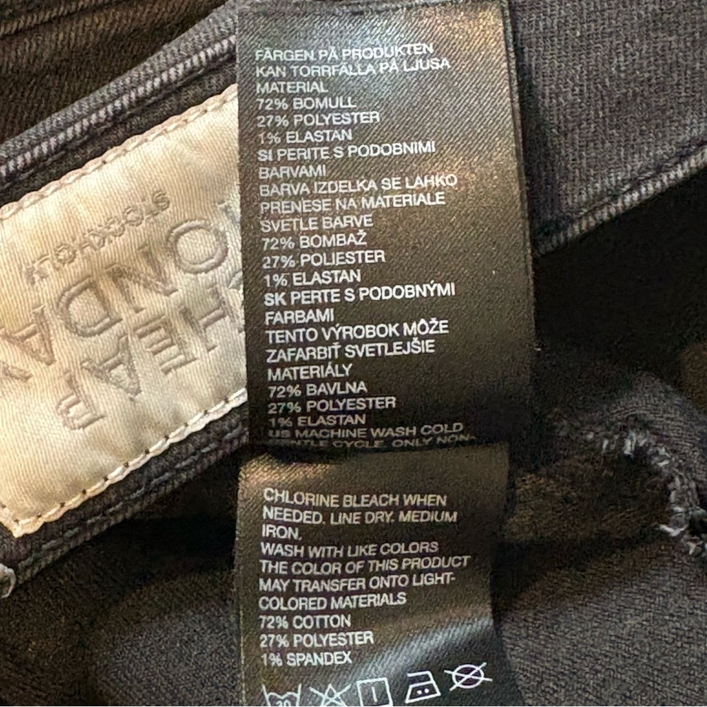 Cheap Monday High Spray Black Stone Skinny Jeans, Sz 24/25 - Picture 14 of 16